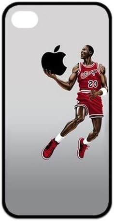 Funny Creative NBA Chicago Bull MICHAEL JORDAN Phone Case Cover for iPhone 4 4s Best Silicone Cover for APPLE