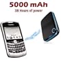 BrandoPower, Universal 5000mAh Lithium Ion External battery pack last 38 hours for your Blackberry Curve - AC charger included