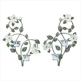 Magnolia Hanging Wall Decor Candleholders Set Of Two