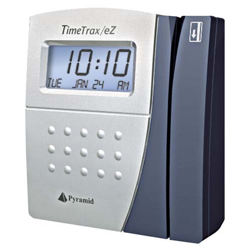 Pyramid EZ Time/Attendance System, 25 Bdgs, 50' Cable, Software, Silver/Blue PTIEZ Category: Time Clocks and Cards