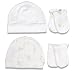 Baby's Own 4-piece Hat & Mittens Set, White