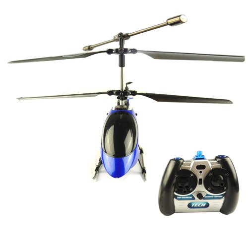 (Blue) Skytech M2 3 Channel Metal Remote Controlled Indoor Helicopter Built-in Gyroscope (Blue) Skytech M2 3 Channel Metal Remote Controlled Indoor Helicopter Built-in Gyroscope