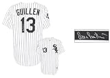 Ozzie Guillen Autographed Jersey - Chicago White Sox, Majestic, Pinstripe, Replica, World Series Patch