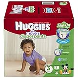 Huggies Little Movers Slip-On Diaper, Size 3, 88 Count