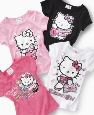 Hello Kitty Little Girl Light Up Tees
