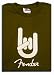 Fender Rock On Tee, Army Green, Large