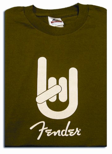MusicalInstruments: Fender Rock On Tee, Army Green, X Large