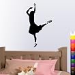 StikEez Black Large 32" Ballerina Dancer Fun Ballet Wall & Window Decal