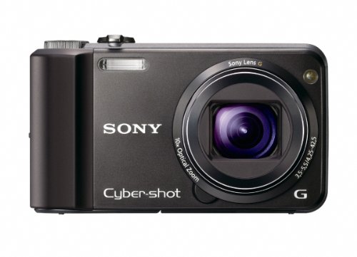 Sony DSCH70B Cyber-shot Digital Still Camera - Black (16.1MP, 10x Optical Zoom) 3 inch LCD