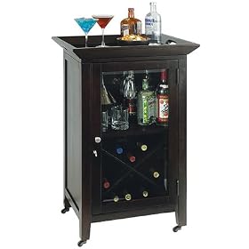 Wine Butler Rolling Wine Cart by HOWARD MILLER CLOCK CO.