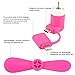Bon Venu Micro USB Mini iPhone Fan, Portable Dock Cool Cooler Rotating Fan, Cooling Solution Quiet, Foldable Personal Fan for iPad, iPhone, Android Phone Color Pink
