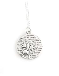 Kevin N Anna Flower / Happiness Sterling Silver Necklace