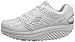 Skechers Women's Shape Ups 2.0 Perfect Comfort Fashion Sneaker, White/Silver, 9 M US