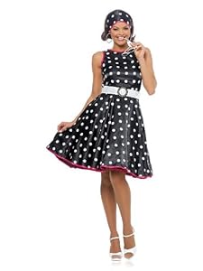 Black 50s Hot Dress Women's Costume