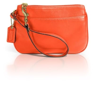 coach wristlets orange