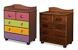 Room Magic Chocolate 5 Drawer Chest, Magic Garden