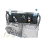 JL Childress Double Wide Bottles 'N Bags Stroller Organizer, Black