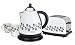 Hinari HGP033 Cone Kettle & Toaster Gift Pack with Mugs - White Carnival Baroque
