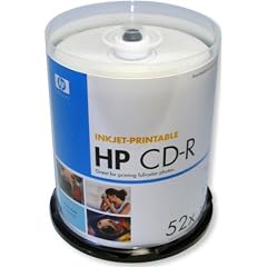 Hewlett Packard CD-R 52x ink weiss 100er-SP