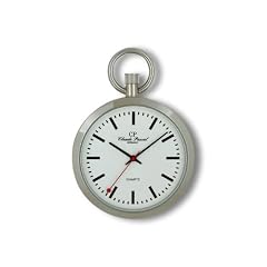Claude Pascal Edelstahl Taschenuhr im Bahn Design 5471127 BAHN