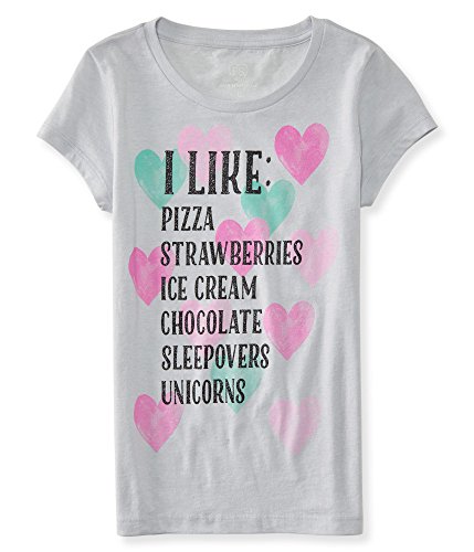 P.S. From Aeropostale Unisex-Child Checklist Graphic T Shirt
