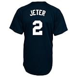 MLB New York Yankees Derek Jeter #2 Replica Batting Practice Home Jersey