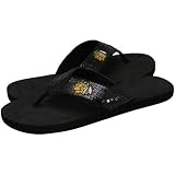 NHL Chicago Blackhawks Ladies Black Sequin Strap Flip Flops (7/8)