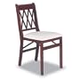 Lattice Back Folding Chairs, Set of Two