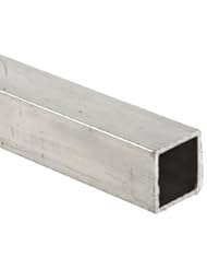 Aluminum 6063-T52 Square Tubing, ASTM B221, 1-1/4" x 1-1/4", 1/8" Wall, 72" Length