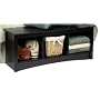 Prepac Sonoma 3-Cubbie Bench, Black