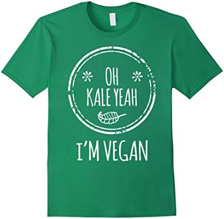 Men's Oh Kale Yeah I'm Vegan T-Shirt XL Kelly Green