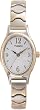 Timex Women's T26301 Silver Gold Tone Analog Quartz Watch with White Dial