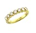 18k Yellow Gold Round Brilliant Cut Diamond Ring / Band Size 6 ( G-H, SI, 0.50 carat )
