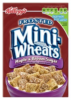 Kellogg’s Frosted Mini Wheats Maple & Brown Sugar Cereal 16 oz (Pack of 12)