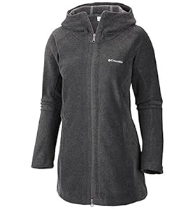 Columbia Women's Benton Springs II Long Hoodie, Charcoal Heather, X-Large