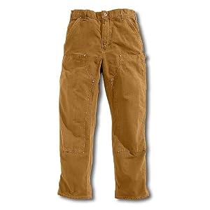 Carhartt Mens Double Front Washed Duck Work Dungaree