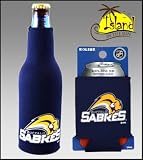SET OF 2 BUFFALO SABRES CAN & BOTTLE KOOZIE COOLER
