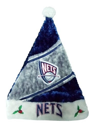 New Jersey Nets NBA Himo Plush Santa Hat