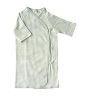 Under The Nile Kimono, Sage/Gingham, 0-6 Months