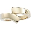 18K Yellow Gold Fashion By-Pass Ring