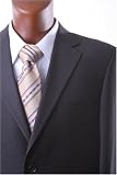Men's Super 140's 100% Wool Single Breasted 2 Button Brown Plaid Dress Suit Flat Front***New for the Season!!!