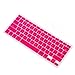 HDE Ultra Thin Silicone Rubber Keyboard Skin Cover for MacBook Pro Non Retina 13/15/17 (Hot Pink)