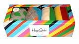Polka Dot, Argyle, Solid & Stripe Dress Socks Gift Box 4 Pack - Happy Socks