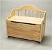 Giftmark 4025N Deccon Bench ToyChest Natural