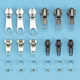 24 Piece Zip Repair Kit With Metal And Nylon Parts