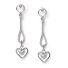 0.23 Carat 14KWG Diamond Heart Earring