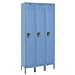 Hallowell U3228-1A-MB Marine Blue Steel Premium Wardrobe Locker, 3 Wide with 3 Opening, 1 Tier, 36" Width x 78" Height x 12" Depth, Assembled