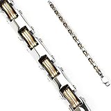 316L Stainless Steel Multi Colored Hexagon Bracelet - Length 9.06