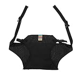 【ノーブランド 品】調整可能　ベビーチェア　シートベルト　安全ベルト　ダイニング　ハーネス　ポリエステル製　全8色 - ブラック, 4.5CM