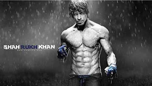 Within Home Core Shah Rukh Khan Eight Pack Abs Fabric Canvas Poster Print